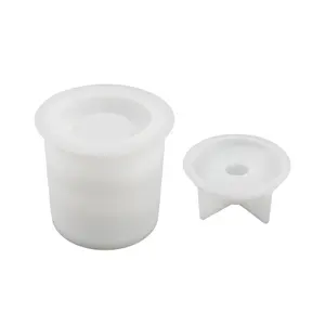 Dm770 Pot De Fleur Moule En Silicone Béton Ciment Résine Bougie Pot Moule Pour Succulente Fleur Plâtre Vase Artisanat