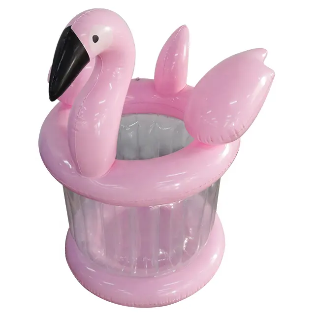 Aufblasbarer Flamingo-Kühler Eimer für Strand pool partys Sommerfest dekorationen Aufblasbare Bar Getränke kühler Spielzeug