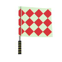 Drapeau de Commandement d'Arbitre pour Événements Sportifs, Couleur Personnalisée, Écologique, Portable, avec Poignée en Éponge pour Équipement d'Entraînement