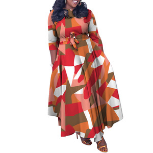 N7964 abito <span class=keywords><strong>lungo</strong></span> africano <span class=keywords><strong>taglie</strong></span> <span class=keywords><strong>forti</strong></span> autunno/inverno elegante alla moda - Product Image 4