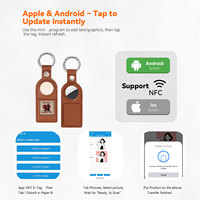 Label Bagasi Teknologi Tinggi dengan Layar E-Paper NFC Pabrik, Tanpa Baterai, Ultra Tipis, Dapat Ditulis Ulang, Layar Digital 3 Warna, Dikendalikan Aplikasi