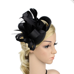 Diadème de mariage, fête du thé, perles, plumes, voile en filet, fleurs, bandeau, fascinateurs, chapeau pour femmes, coiffure de mariée, pince à cheveux fantaisie - Product Image 3