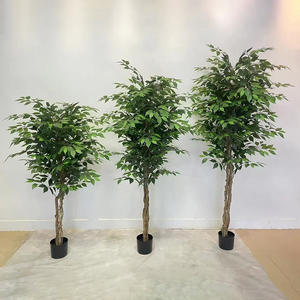 Plantas de imitación para interiores, plástico barato, Higo llorón realista, árbol de bonsái, planta de Ficus de <span class=keywords><strong>Benjamin</strong></span> Artificial, decoración de árbol de bonsái - Product Image 2