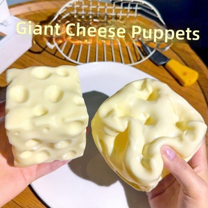 Juguete de queso gigante transparente de vaselina ASMR, suave y divertido, que no se infla, juguetes antiestrés para fiestas - Product Image 2