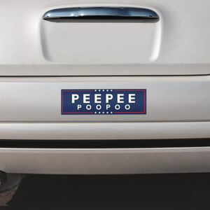 Self Adhesive <b>Car</b> <b>Decal</b> Rectangle Pvc Bumper Sticker For Vehicle Rear Use Promotional Gift Digital Printing - Product Image 1