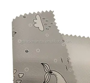 Cina a buon mercato di vendita calda dell'unità di elaborazione del fumetto stampato faux tessuto di cuoio sintetico per la borsa zaino