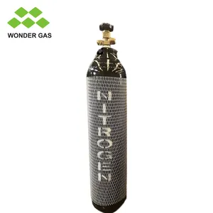 Venta caliente 5L 10L 20L 50L Industrial/Cilindro de oxígeno vacío médico Nitrógeno/Argón/Helio/Tanque de gas de dióxido de carbono