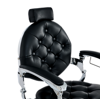 Fauteuil de Barbier Vintage de Luxe Ultime, Chaise de Salon Hydraulique Robuste pour Salon de Coiffure Professionnel