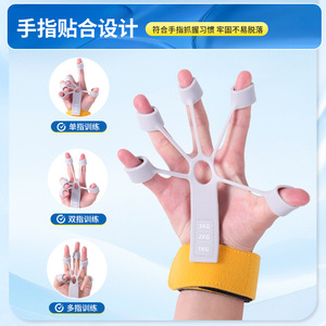 Entrenador de dedos Lfcare, fortalecedor de agarre de mano con resistencia ajustable para 5 dedos, para rehabilitación y fitness - Product Image 3