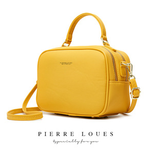 Bolso de Hombro para Mujer Pierre Loues, Horizontal, Cuadrado, con Cierre, Gran Capacidad, para Uso Diario, Gris, Azul Claro, Verde, con Logotipo - Product Image 5