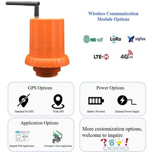 Hoch empfindlicher explosions geschützter Ultraschall-Abstands <span class=keywords><strong>sensor</strong></span> Kontaktloser GPS-gestützter drahtloser Kraftstofftank-Füllstand <span class=keywords><strong>sensor</strong></span> DF555 ATEX - Product Image 2