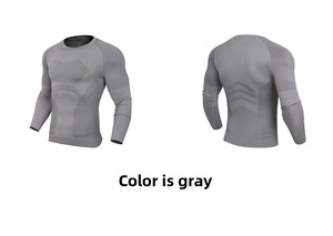 เสื้อฟิตเนสแบบกระชับรูปร่าง ผลิตตามสั่ง สไตล์อเมริกัน ผ้าแจ็คการ์ดไร้ตะเข็บ ยืดหยุ่นสูง - Product Image 3