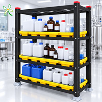 Étagères de stockage sanitaires en composite FRP pour zones humides de transformation alimentaire, faciles à nettoyer, livraison rapide