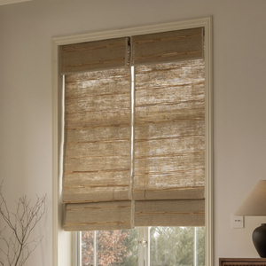 Tende in Stile Giapponese-Cinese in Canna Naturale e Lino - Tende a Rullo Sollevabili per Sala da Tè, Studio e Finestre Piccole - Product Image 1