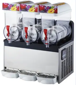 Mesin lumpur salju slushie 12L 3 tangki komersial ruang minum beku mesin lumpur es salju harga