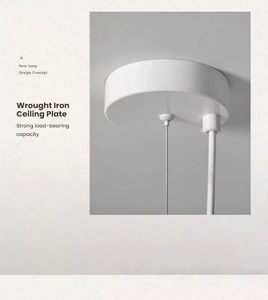 JYLIGHTING Modern Japon Tarzı Oturma Odası Otel Bar Cafe Reçine Oval Wabi Sabi Işık Avizesi Beton Japandi Sarkıt Lamba - Product Image 3