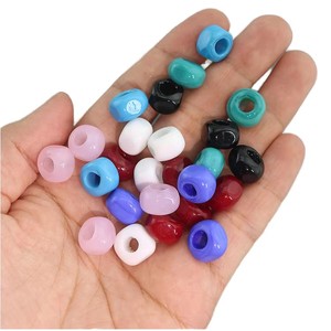 AB — perles colorées en céramique avec cœur, accessoires pour Bracelet et collier, pierres rondes en porcelaine pour la fabrication de bijoux, vente en gros, pièces - Product Image 1
