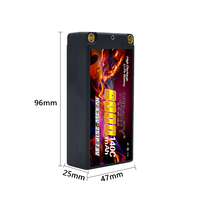 TERANTY 2S 7.6V HV baterai Lipo 6000mAh 140C casing keras dengan colokan T untuk mobil RC perahu truk tangki kendaraan Truggy Buggy Xpand Rally