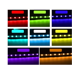 Luz ambiental para coche RGB 5050 9 chips 121 mm 4.76 pulgadas 12-24 V Tira de iluminación interior de siete colores para el interior del automóvil - Product Image 5