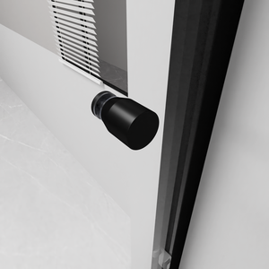 Cadre en aluminium <span class=keywords><strong>noir</strong></span> mat 6mm Cabine de douche en verre trempé <span class=keywords><strong>Baignoire</strong></span> double porte de douche coulissante - Product Image 3