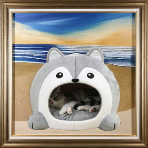Très <span class=keywords><strong>doux</strong></span> XL chat lit <span class=keywords><strong>panier</strong></span> <span class=keywords><strong>pour</strong></span> animaux de compagnie écologique chat maison canapé <span class=keywords><strong>pour</strong></span> petits chiens chatons chiot chaise longue coussin grotte tapis sommeil fournitures - Product Image 3