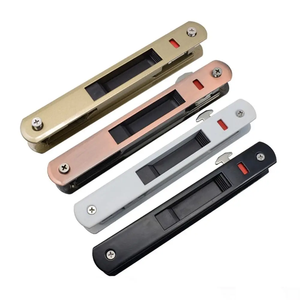 Durable Zinc Alloy Sliding Door Lock Hook <b>90</b> Type Durable Door Handle Lock Invisible Embedded Lock Window Latch Sliding Door - Product Image 3