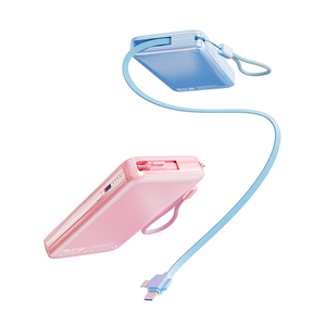 10000mAh Power Bank with Built-in Retractable <b>Cables</b> – 22.5W High-Speed Output - Product Image 3