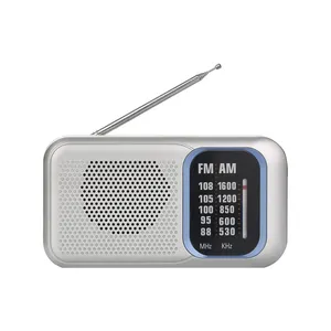 Radio Dunia Receiver Antena Teleskopik Slim Mini AM/FM Radio Grosir