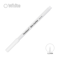 Marqueurs de pochoir de tatouage stériles professionnels de 0,5 mm et 1 mm, stylos à tracé, marqueurs chirurgicaux pour la peau avec encre permanente, règle en papier