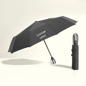 ร่มพับ 3 ตอน พิมพ์โลโก้ได้ ร่มกันแดดอัตโนมัติ และร่มกันฝนอัตโนมัติ 3 ตอน สำหรับกิจกรรมกลางแจ้ง - Product Image 1