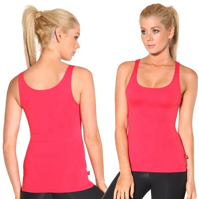 Women's Sleeveless Sportswear Workout Tank Top Loose Fit Yoga Running Anti-Bacterial Quick Dry Breathable Four-Way Stretch