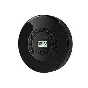 Lecteur CD portable personnalisé en usine avec transmission et réception Bluetooth, double haut-parleur, écran LCD, répétition A-B, rechargeable pour l'étude et les trajets quotidiens - Product Image 1