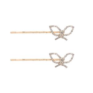 Juego de Pinzas para el Cabello con Forma de Corazón Delicado con Circonita, Pasador Simple para Niños, para Fiestas de Cumpleaños, Pinza Lateral Linda con Cristal - Product Image 2