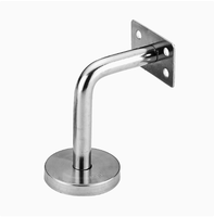 Support de main courante en acier inoxydable 304/201 avec support de support de tuyau de raccord de main courante en verre pour escaliers