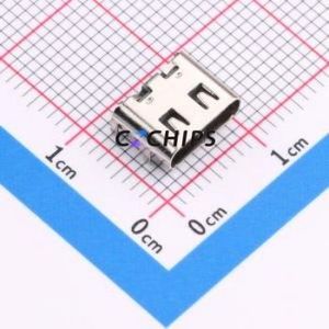 USB-TYPE-C-010 USB Connector SMD Connector ( Connector Type: Type-C )( Gender: Female )( Mounting Type: Horizontal Mount ) - Product Image 1