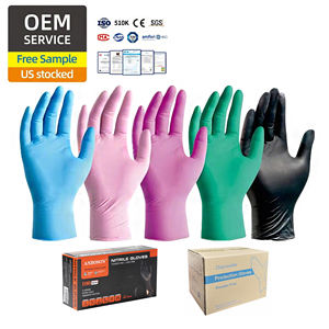 Gants en nitrile jetables médicaux de qualité alimentaire, certifiés CE, sans poudre, sans latex, avec logo personnalisé, gants de protection pour les aliments - Product Image 6