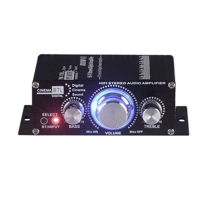 Wireless BT Mini Home Car Amplifiers Hifi Stereo Sound Audio Amplifier With Treble Bass Master Volume Control Manufacturer