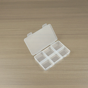 Plastic <b>Storage</b> <b>Box</b> 2 4 6 Compartment Rectangular Covered With Compartments For Jewelry Fishing Tackle Beads Accessories - Product Image 4
