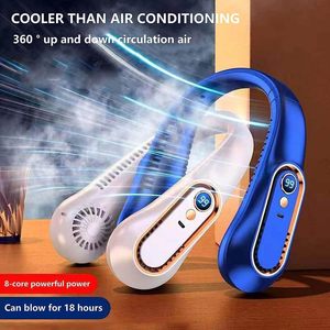 Portable Personal <b>Fan</b> Neck Cooling <b>Fan</b> Digital Display <b>Mini</b> <b>Fan</b> for Office and Dormitory - Product Image 6
