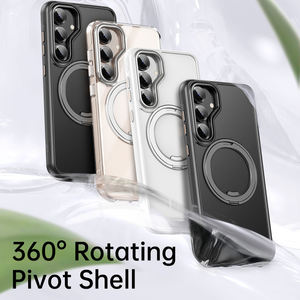 Coque de téléphone avec support rotatif à <span class=keywords><strong>360</strong></span> ° et charge sans fil magnétique pour Samsung <span class=keywords><strong>Galaxy</strong></span> S25 Ultra / S25 Housse de protection antichoc - Product Image 3