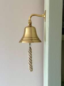 Campana Metálica con Cuerda para Colgar en la Pared, Acabado Dorado, Estilo Antiguo, Hecha a Mano, a la Venta por Exportadores, Precios Más Bajos - Product Image 3