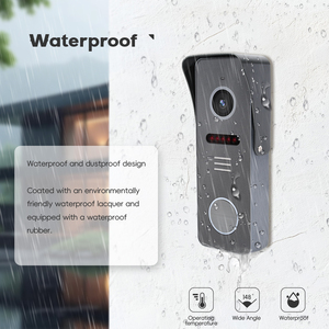 Biệt thự bộ phận <span class=keywords><strong>7</strong></span> inch Màn hình màu Vòng <span class=keywords><strong>video</strong></span> chuông cửa với máy ảnh màn hình 2 way <span class=keywords><strong>video</strong></span> có dây liên lạc - Product Image 2