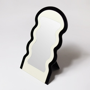 Single-Sided Wave Frame Desktop <b>Mirror</b> Bedroom Entrance Table Decorative Purpose Cosmetic <b>Mirror</b> GZ RTS Bulk Mixed Order - Product Image 2