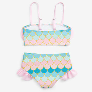 Europese Amerikaanse Zeemeermin Meisjes Badpak Met Logo Op De Taille Nieuwe Kleine Middelgrote Grensoverschrijdende <span class=keywords><strong>Bikini</strong></span> Voor Aliexpress - Product Image 2
