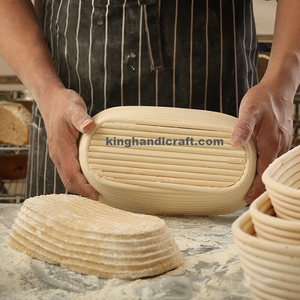 Oval Shape Banneton Bread Proofing Basket Rattan <b>Baking</b> Basket Proofing Bowls for Bread in Vietnam - Product Image 1