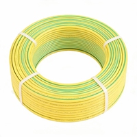 Fil de terre électrique BVR 450/750V, fourni par l'usine, câble en cuivre multibrins BVR, conducteur en cuivre 1,5-6mm²