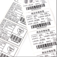 Rouleau d'étiquette de transfert thermique de papier autocollant auto-adhésif personnalisé de haute qualité
