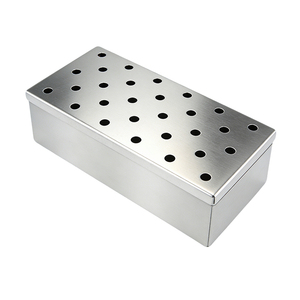Caja Ahumadora Universal de Acero Inoxidable Pinnovo para Parrilla de Carbón, Herramienta para Barbacoa al Aire Libre, Agrega Delicioso Sabor Ahumado con Virutas de Madera - Product Image 5