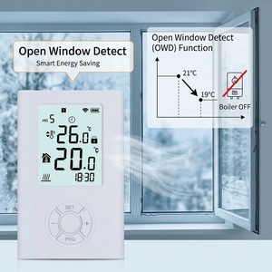 <span class=keywords><strong>Thermostat</strong></span> numérique filaire pour chaudière à <span class=keywords><strong>gaz</strong></span>, contrôle de chauffage, <span class=keywords><strong>thermostat</strong></span> filaire programmable pour chaudière, <span class=keywords><strong>thermostat</strong></span> mural programmable - Product Image 2