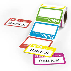 Custom rotolo di carta autoadesiva etichetta con nome adesivo per bambini nome etichetta adesivo per libri ufficio riunione insegnanti di scuola Mailing - Product Image 2